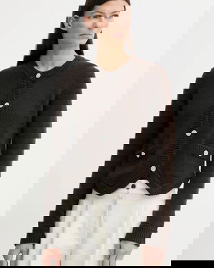 ZADIG&VOLTAIRE cardigan din cașmir culoarea maro, KWCA01641