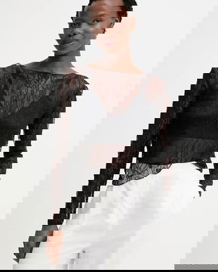 Answear.LAB bluza culoarea negru