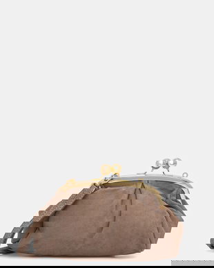 Answear.LAB geantă de mână din piele întoarsă culoarea maro