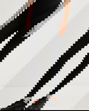 adidas Performance leggins de antrenament We Knit culoarea negru, uni, JX3901