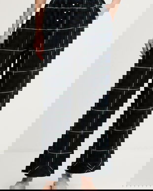 Abercrombie & Fitch pantaloni de pijama culoarea bleumarin, KI146-5128-312