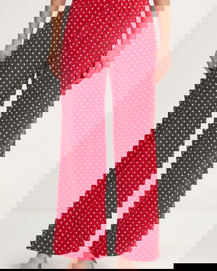 Abercrombie & Fitch pantaloni de pijama culoarea rosu, KI146-5111-500