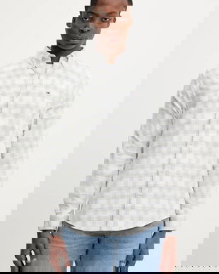 Tommy Jeans cămașă din velur culoarea alb, cu guler button-down, regular, DM0DM22408