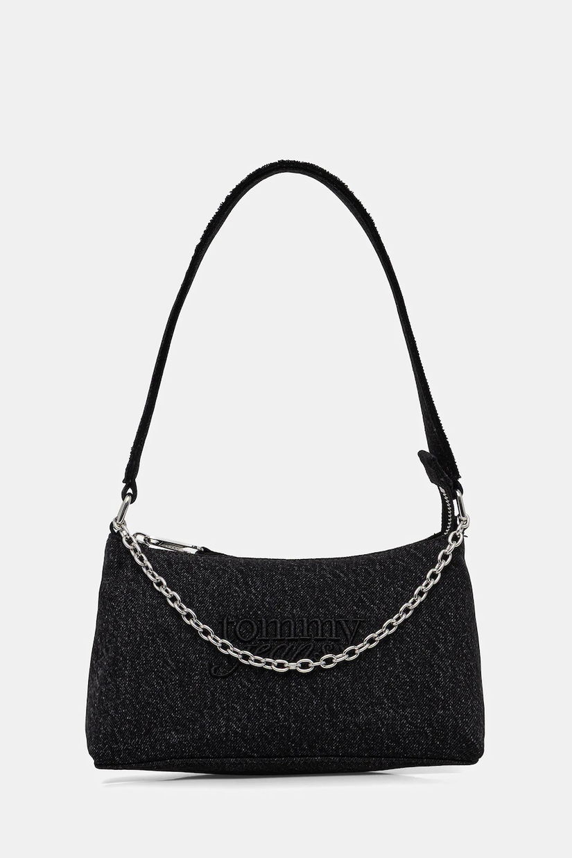 Tommy Jeans geantă de blugi culoarea negru, AW0AW18083