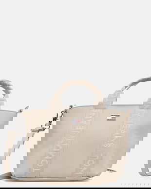 Tommy Jeans poșetă culoarea bej, AW0AW18063