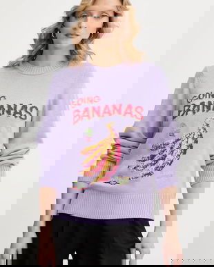 Farm Rio pulover din amestec de lana culoarea violet, light, 352087