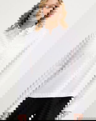 Joop! cămașă culoarea alb, cu guler clasic, relaxed, 30100036