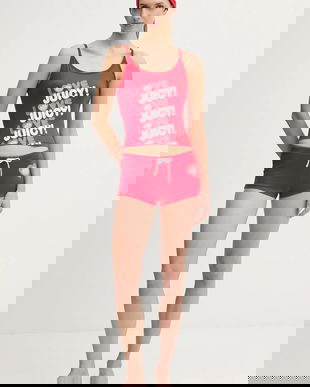 Juicy Couture pijama culoarea rosu, JCYPT126852