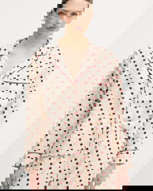 Abercrombie & Fitch cămașă de pijama culoarea bej, KI146-5136-606