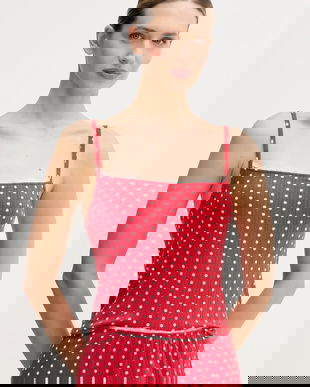 Abercrombie & Fitch maiou de pijama culoarea rosu, KI146-5103-500