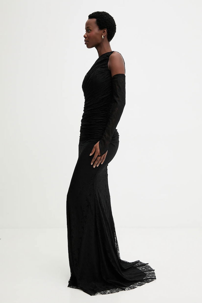 Answear.LAB rochie culoarea negru, maxi, mulata