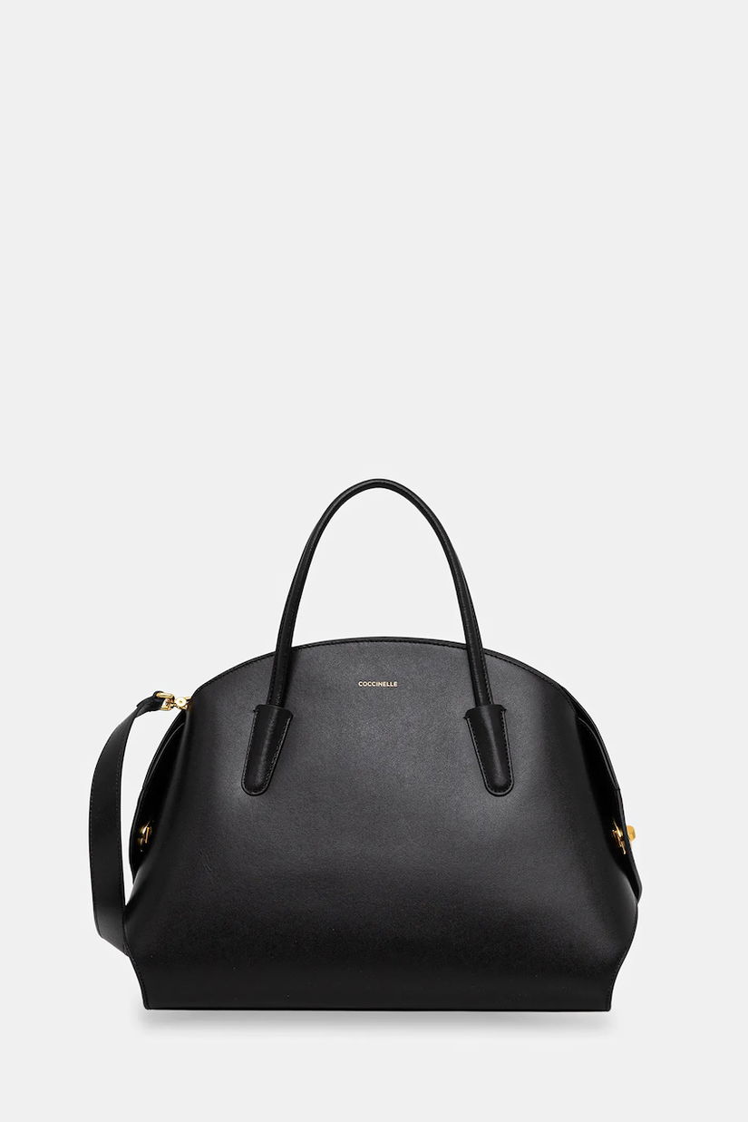 Coccinelle poșetă de piele TYLDE culoarea negru, E1 U7K 18 01 01