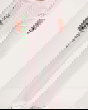 Juicy Couture pantaloni de trening Angel culoarea roz, cu imprimeu, JCNBJ126454