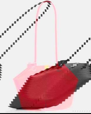 Coccinelle poșetă de piele KAMY culoarea roșu, E1 U2L 11 03 01