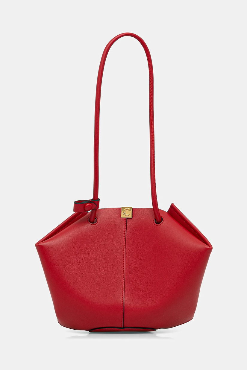 Coccinelle poșetă de piele KAMY culoarea roșu, E1 U2L 11 03 01