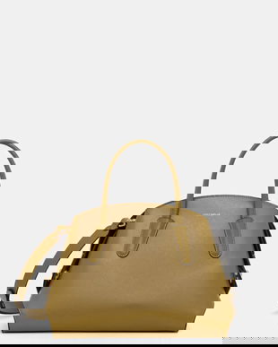 Coccinelle poșetă de piele TYLDE culoarea verde, E1 U7K 18 02 01