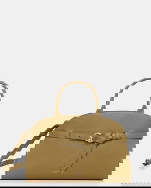 Coccinelle poșetă de piele SABINE culoarea verde, E1 TLA 18 04 01