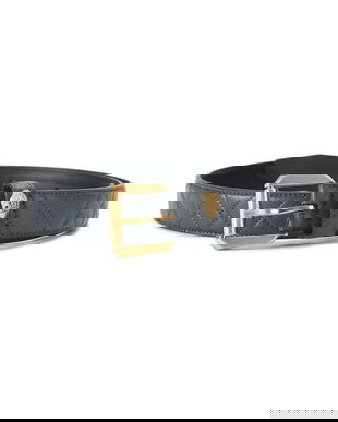 Kurt Geiger London curea de piele Kensington culoarea negru, 5256121109