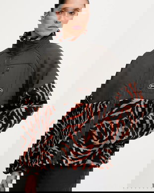 Rip Curl bluză KEEPSAKES culoarea negru, cu imprimeu, 09OWFL