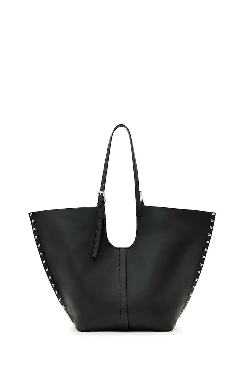 AllSaints poșetă de piele culoarea negru, W591XD