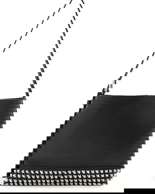 AllSaints poșetă de piele culoarea negru, W595XD