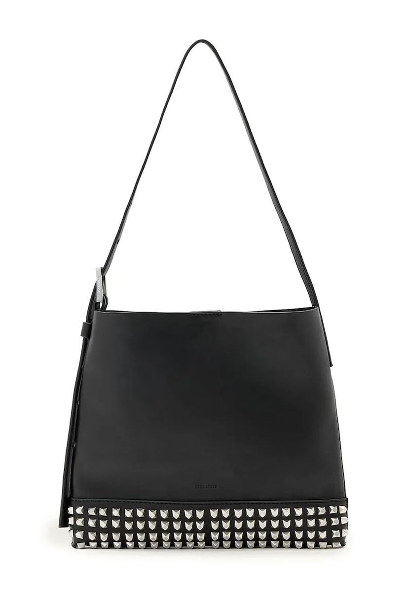 AllSaints poșetă de piele culoarea negru, W595XD