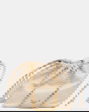 ZADIG&VOLTAIRE poșetă de piele culoarea bej, LWBA04016