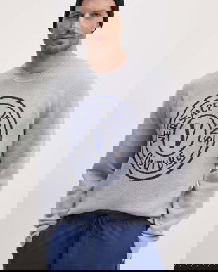 Versace Jeans Couture pulover de lana barbati, 77GAFM02 CMH42