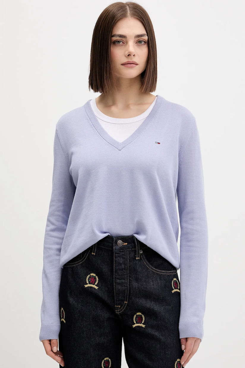 Tommy Jeans pulover de bumbac light, DW0DW19888