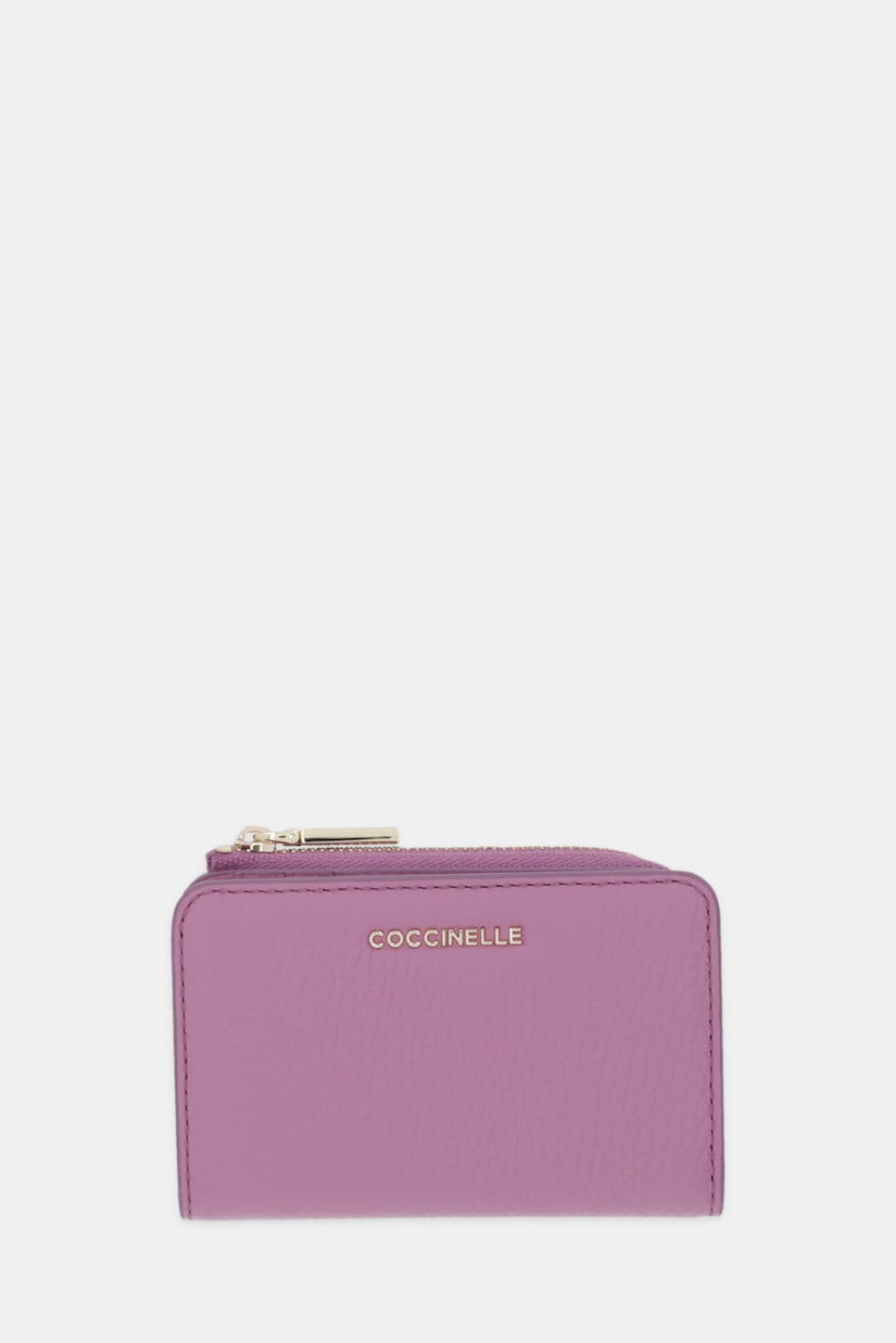Coccinelle portofel de piele culoarea violet, E2 MW5 17 01 01