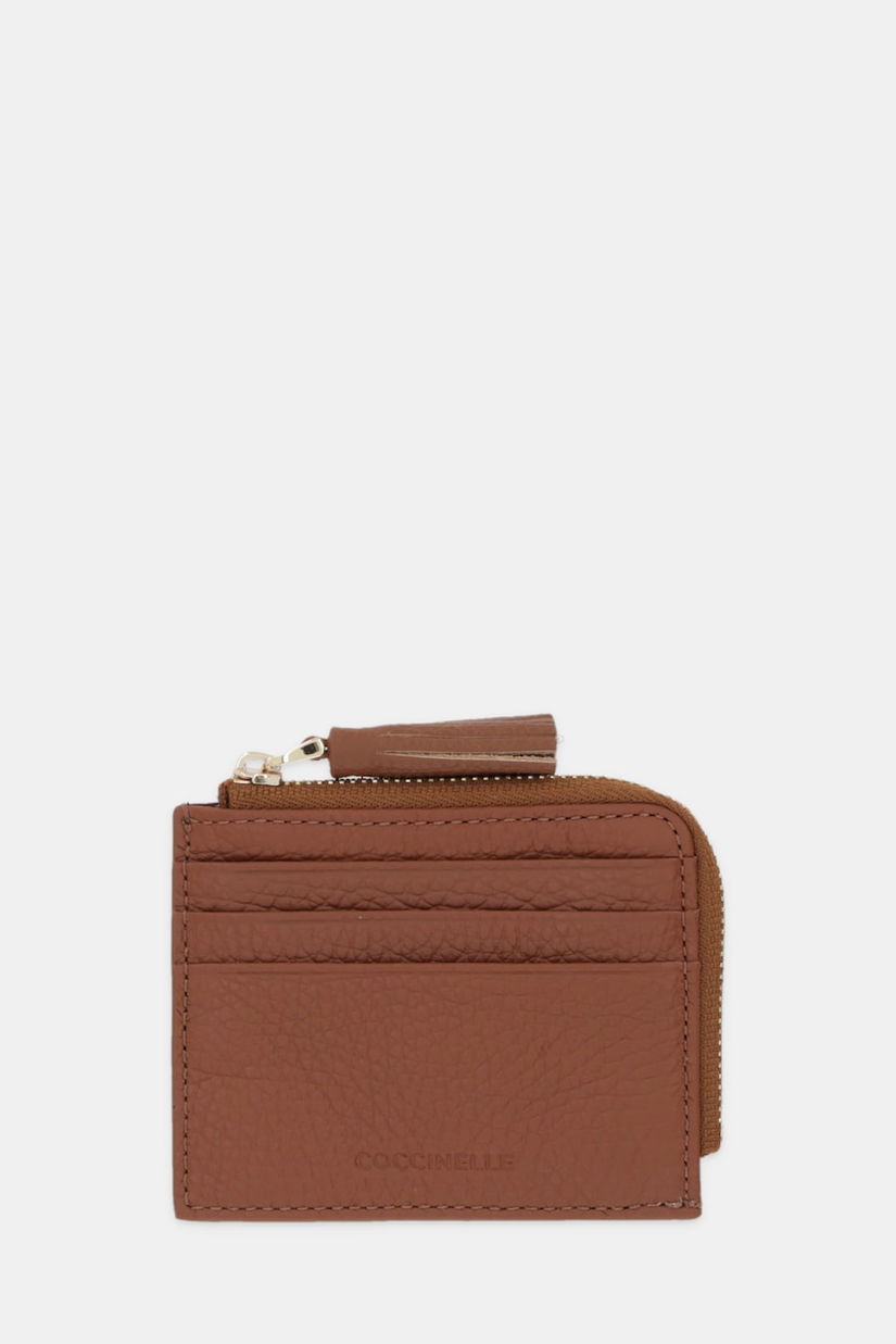 Coccinelle portofel de piele culoarea negru, E2 MU0 12 89 01