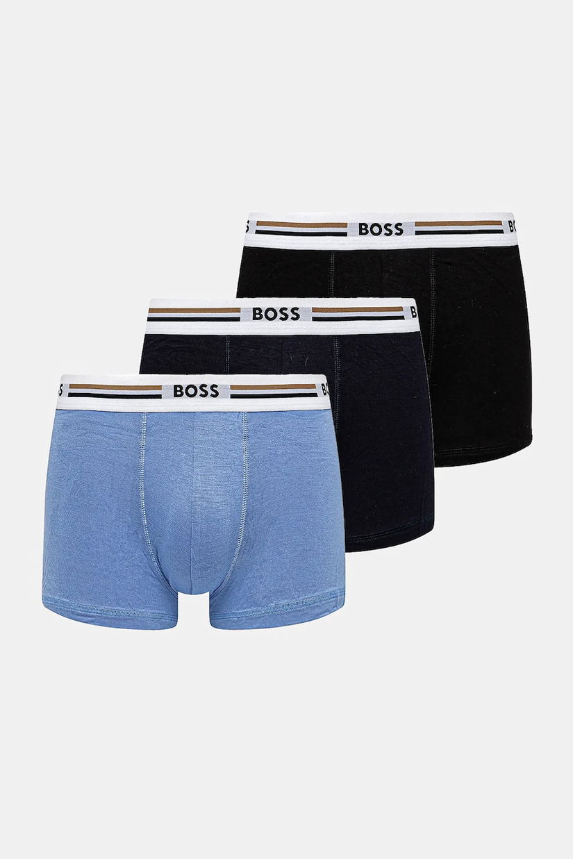 BOSS boxeri 3-pack barbati, culoarea negru, 50492200