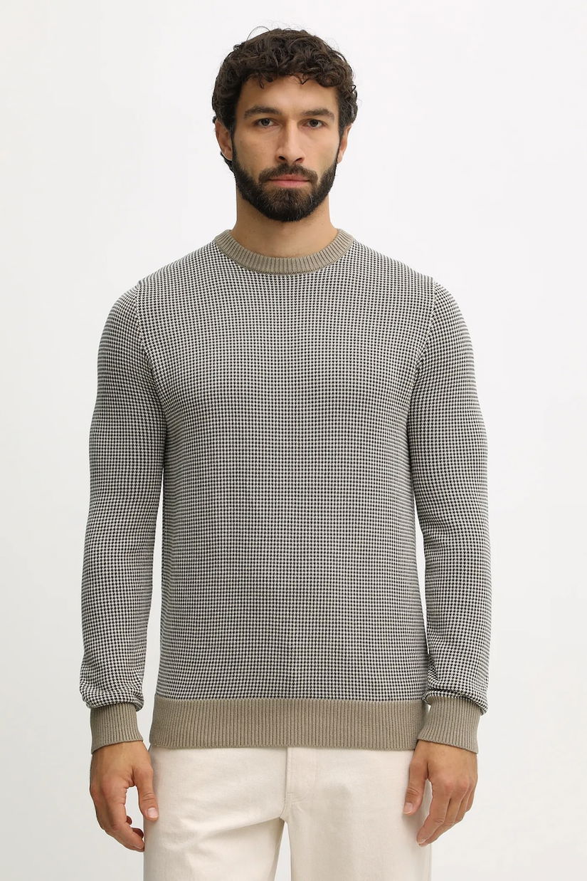 Barbour pulover de bumbac WELLS culoarea negru, MKN1665