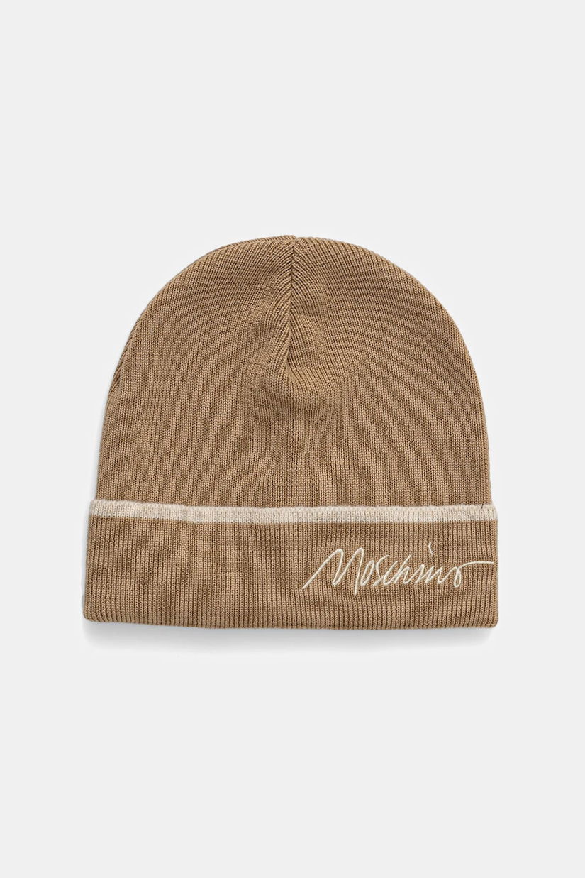 Moschino căciulă de lână culoarea verde, M3352 65461