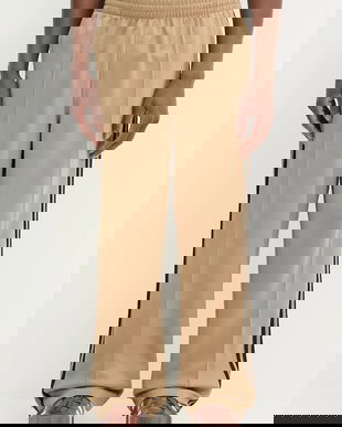 adidas Originals pantaloni de trening Baggy TP culoarea maro, cu imprimeu, JY1419