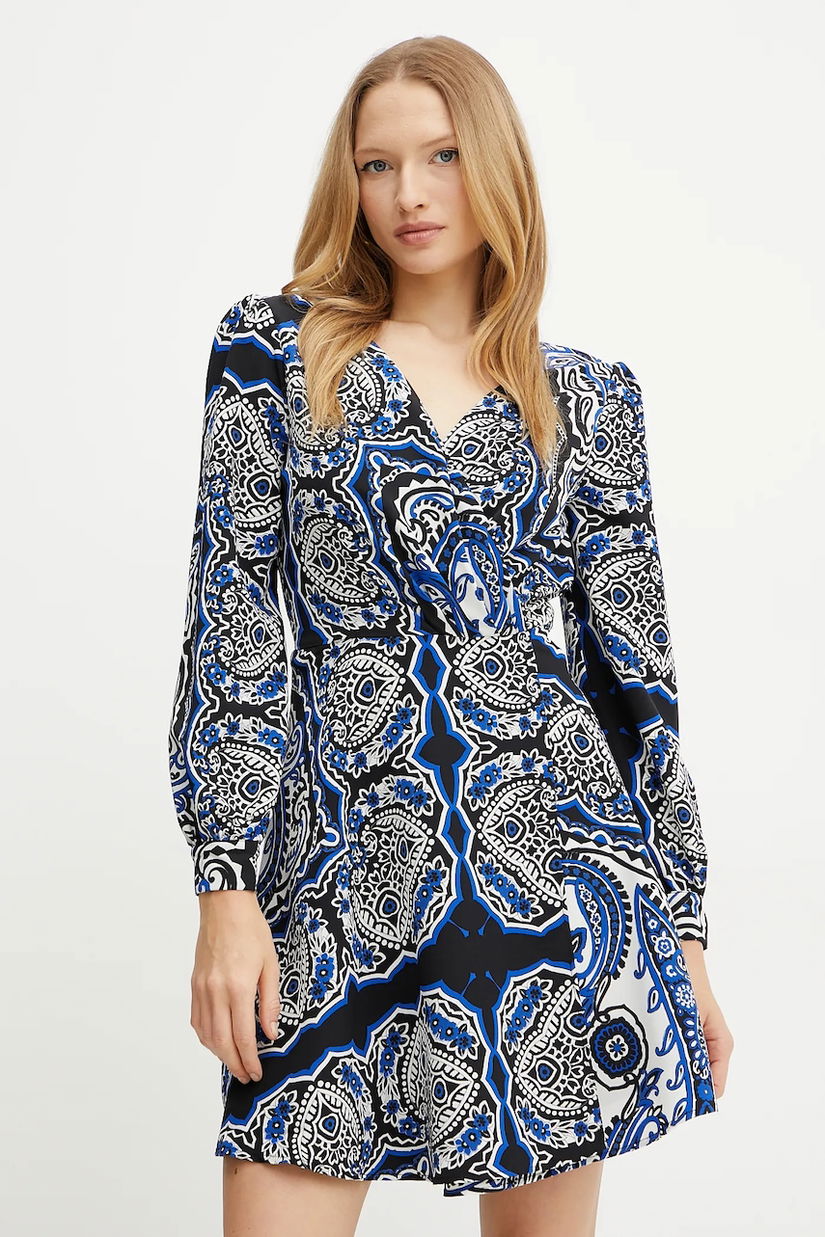 Morgan rochie RIJAL.F culoarea negru, mini, evazată, RIJAL.F