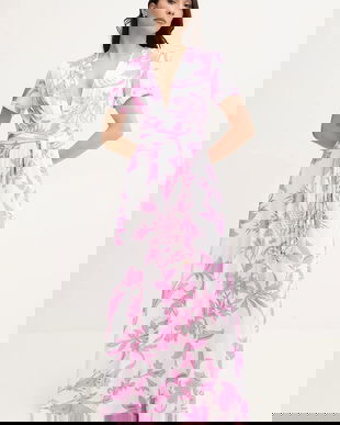 Melissa Odabash rochie culoarea alb, maxi, evazată, Lou