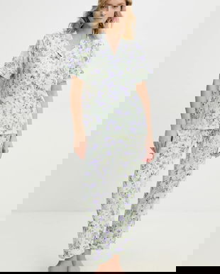 Answear Lab pijama femei, culoarea violet