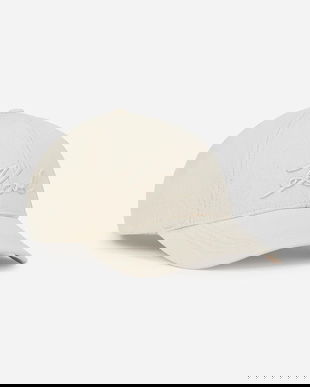 Karl Lagerfeld sapca K/SIGNATURE culoarea alb, neted, A1W33069