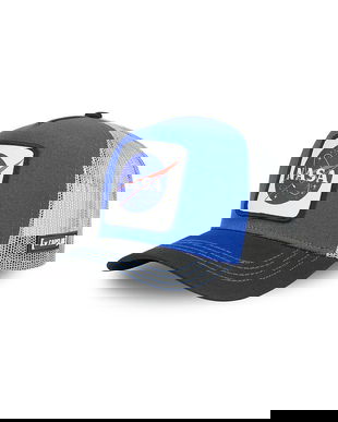 Capslab șapcă x Nasa X Nasa , culoarea alb, cu imprimeu