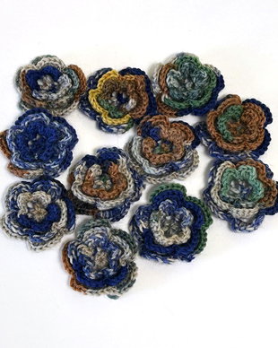 11 x  floricele crosetate
