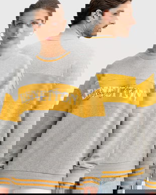 United Colors of Benetton hanorac de bumbac x Stranger Things culoarea gri, cu imprimeu, 342ZU10BA