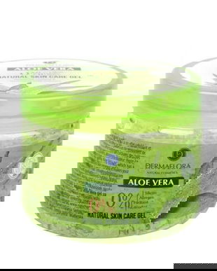 Gel Pur de Aloe Vera &ndash; Calmant si Hidratant, pentru Piele Sensibila si Iritata &ndash; Dermaflora Aloe Vera Natural Skin Care Gel, 300 ml