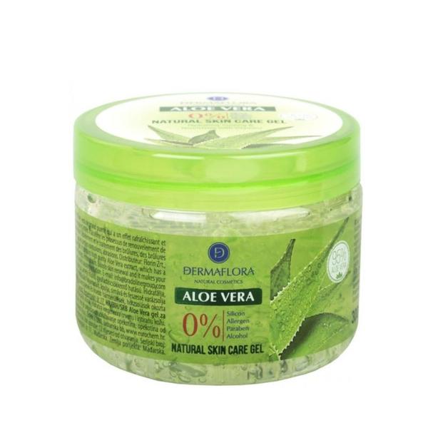 Gel Pur de Aloe Vera – Calmant si Hidratant, pentru Piele Sensibila si Iritata – Dermaflora Aloe Vera Natural Skin Care Gel, 300 ml