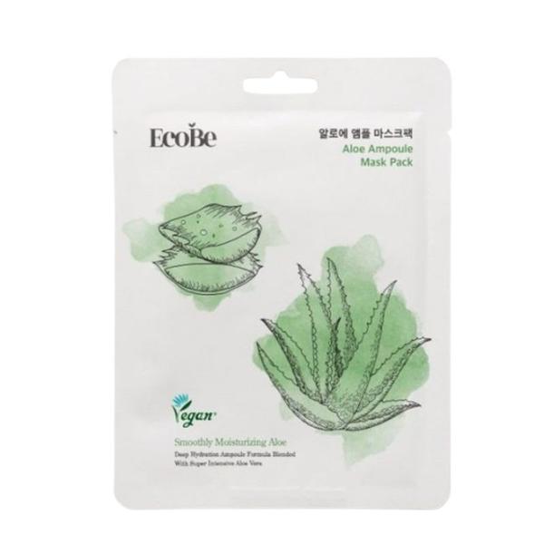 Masca Faciala cu Aloe Vera, Hidratanta si Calmanta - EcoBe Aloe Vera Ampoule Mask, 1 buc