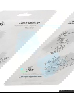 Masca Faciala cu Acid Hialuronic, Hidratare Profunda - EcoBe Hyaluronic Acid Ampoule Mask, 1 buc