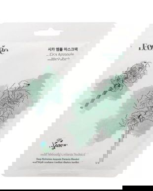 Masca Faciala Cica cu Centella Asiatica - Reparare si Calmarea Tenului Sensibil - EcoBe Cica Ampoule Mask, 1 buc