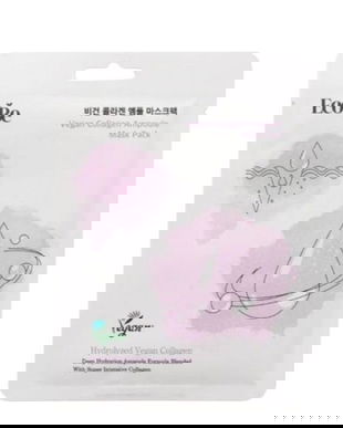 Masca Faciala cu Colagen Vegan - Fermitate si Elasticitate - EcoBe Vegan Collagen Ampoule Mask, 1 buc