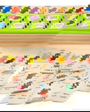 Joc clasificare, sortare si asociere - Sortator din lemn