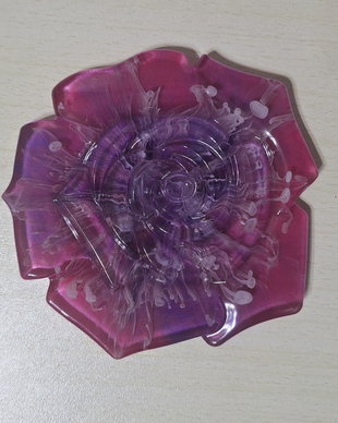 Piesa decorativa suport de pahar(coaster)in forma de trandafir